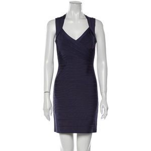 Herve Leger Vneck mini dress Size M